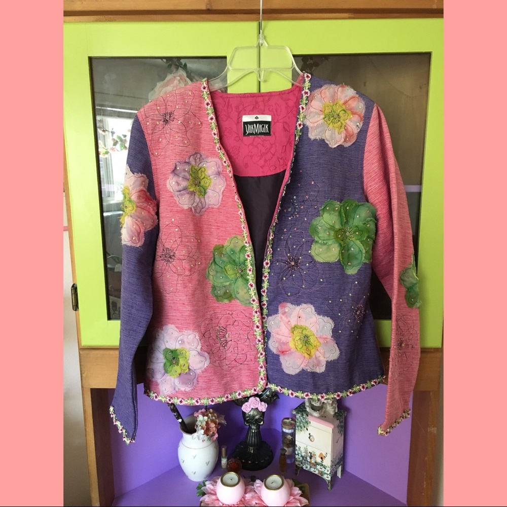 🌸magickal flower-print jacket🌸